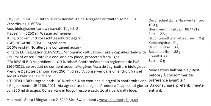 Bio Reishi Kapseln